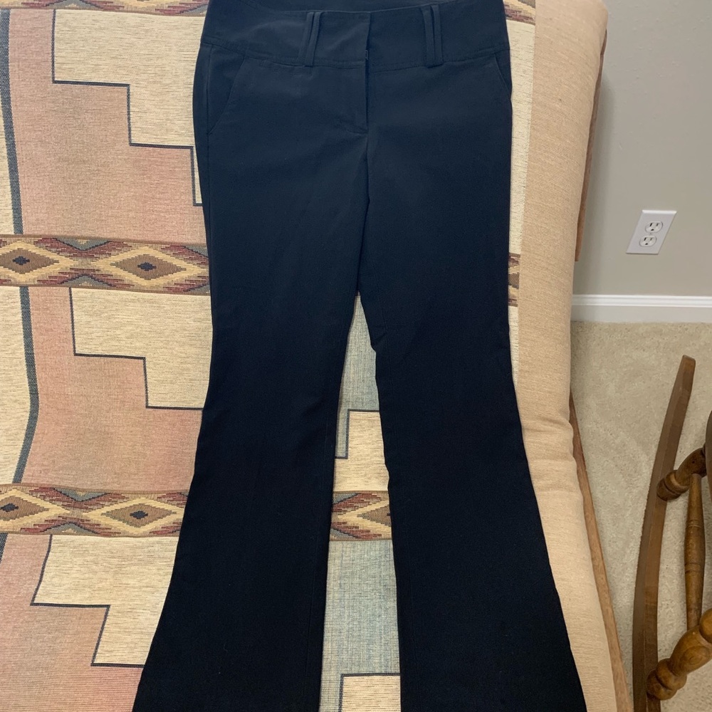 Black Bootcut Work Slacks